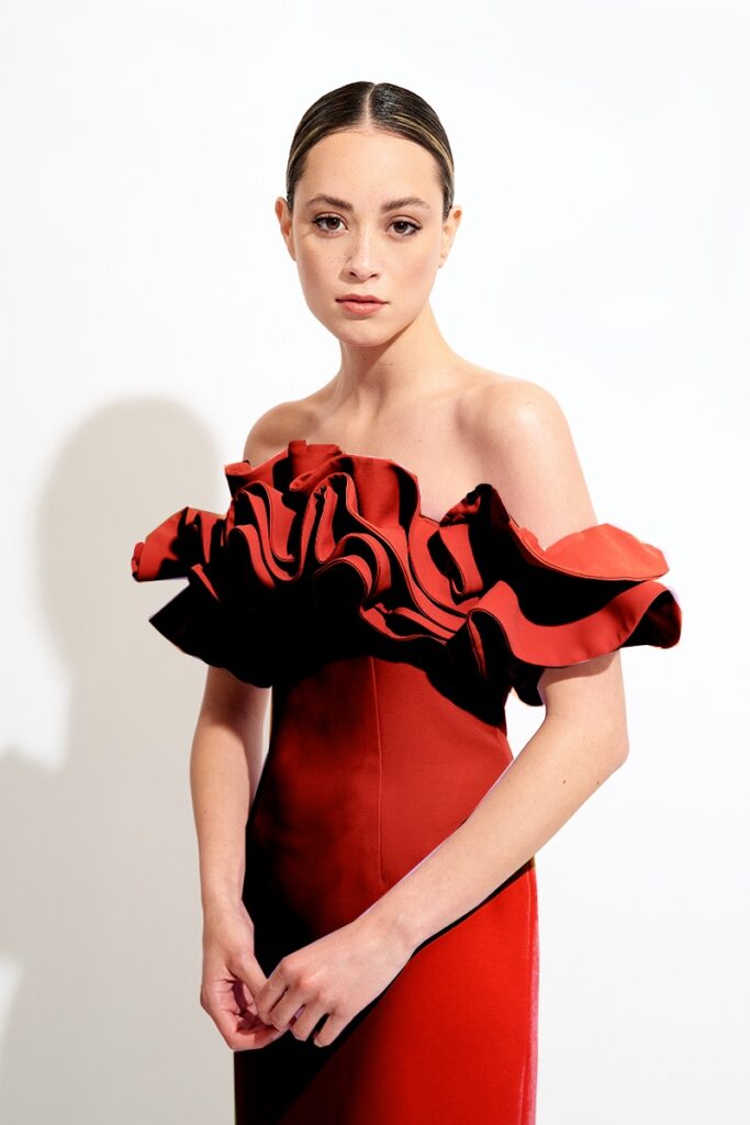 Invitada boda roja